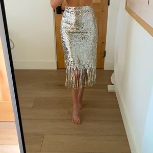 H&M sequin skirt